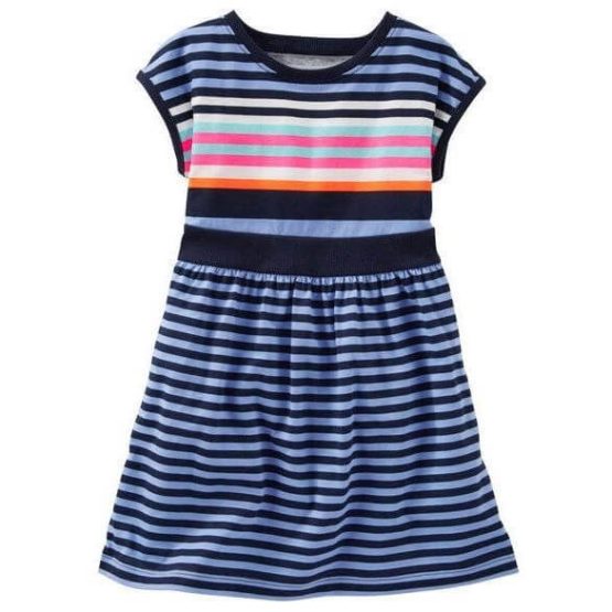 2-Piece Neon Striped Dress – Loja Lost Gamer